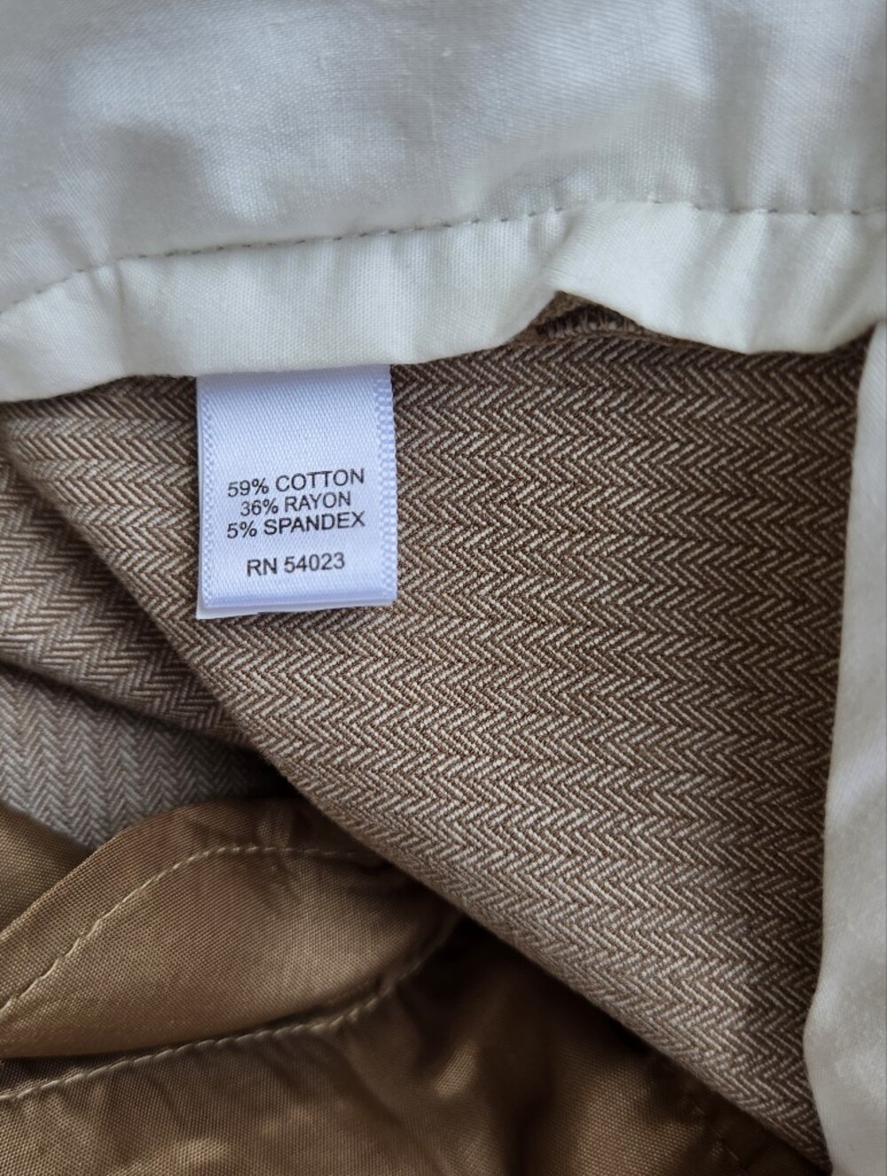 Bannana Republic Sloan Fit Tan Women's Tailored Pants Sz. 10 Stretch - Picture 5 of 6